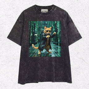 HACKER CAT HEAVY WEIGHT COTTON TEE-004