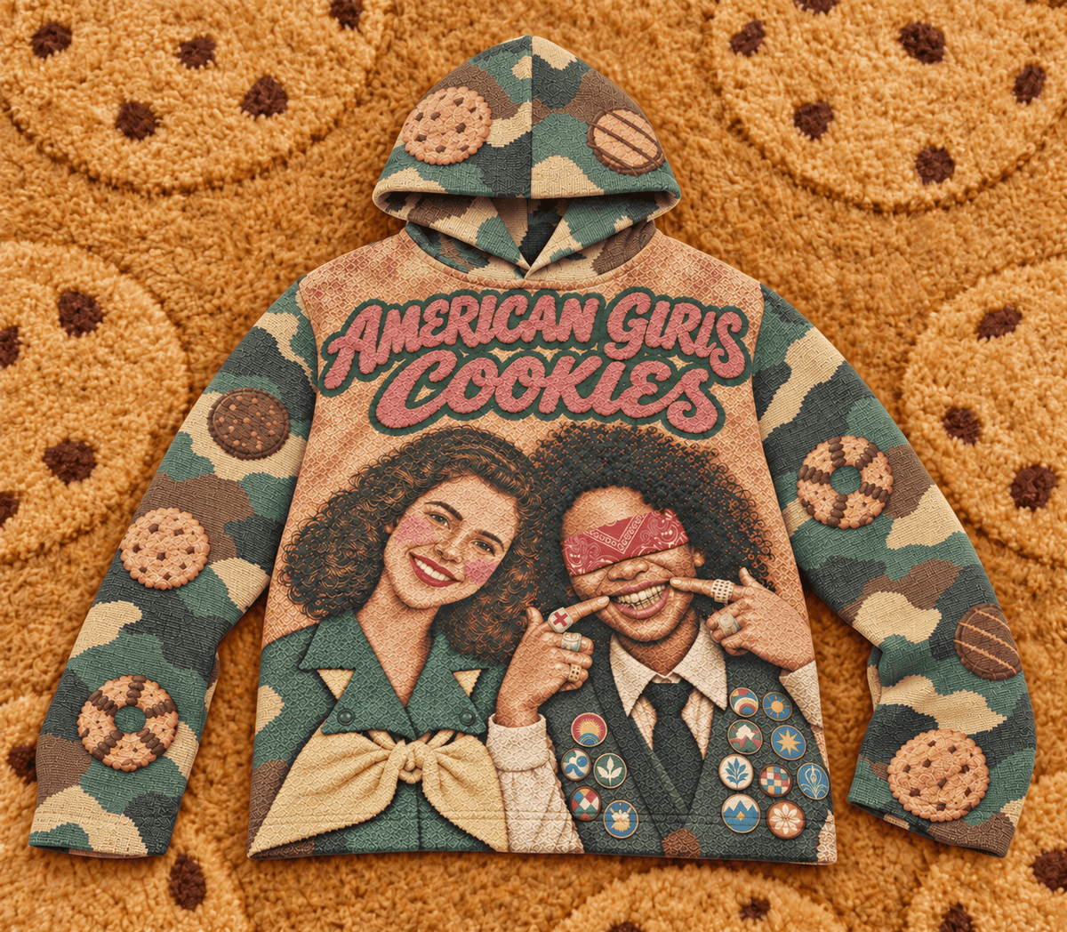 AMERICAN GIRLS COOKIES 2 TAPESTRY HOODIE