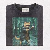 HACKER CAT HEAVY WEIGHT COTTON TEE-004