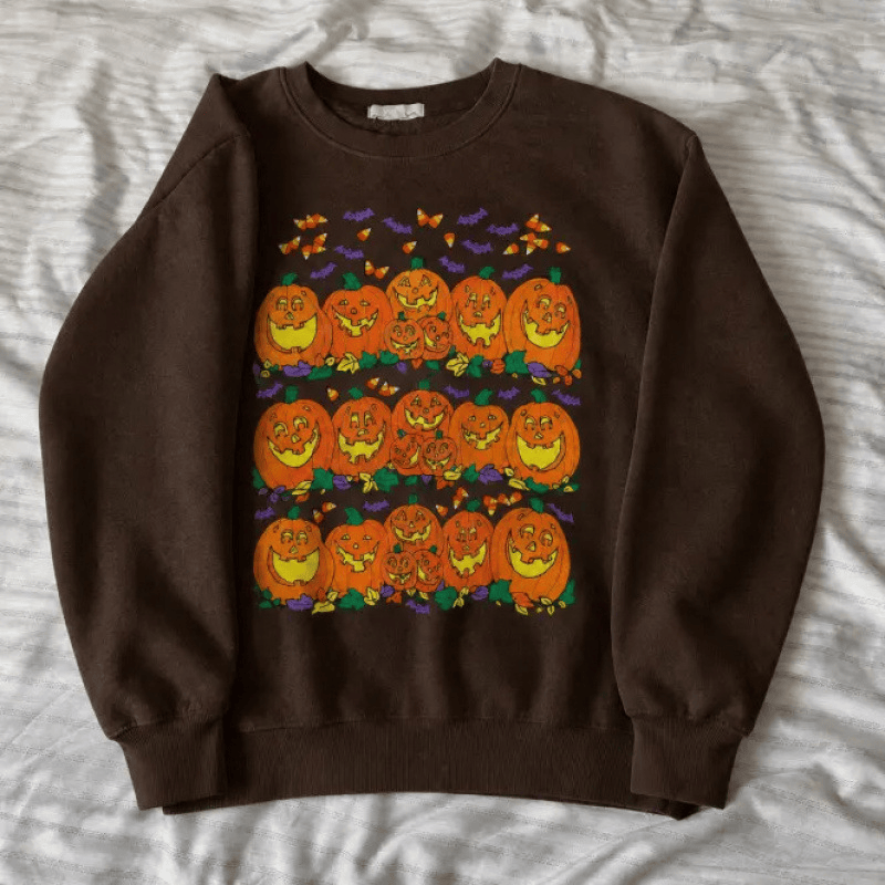 Cute Coquette Halloween Pullover Sweatshirt