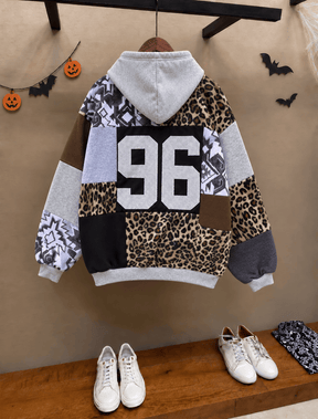 Varsity Slasher Patchwork Hoodie -01