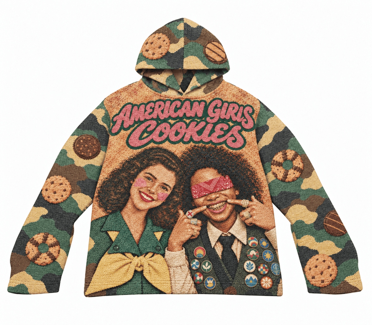 AMERICAN GIRLS COOKIES 2 TAPESTRY HOODIE
