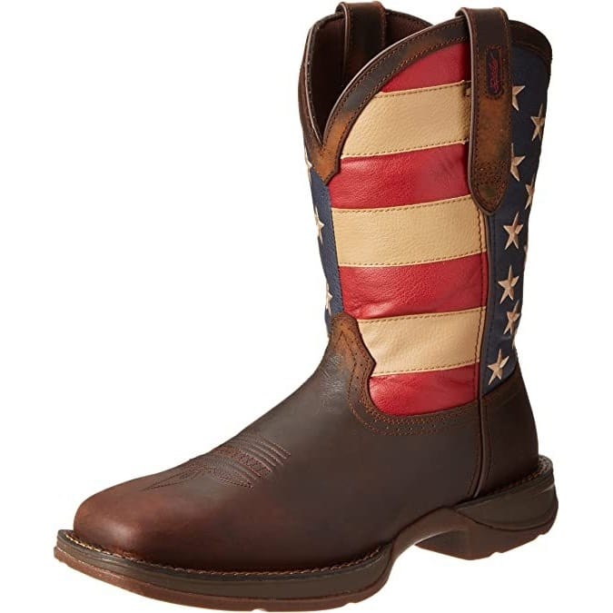 Durango Men's Patriotic Square Toe Western Boots-6001