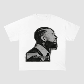 NIPSEY HUSSLE C.E.O EXPEDITION SIDE PROFILE HEAVYWEIGHT PATCH TEE-51330