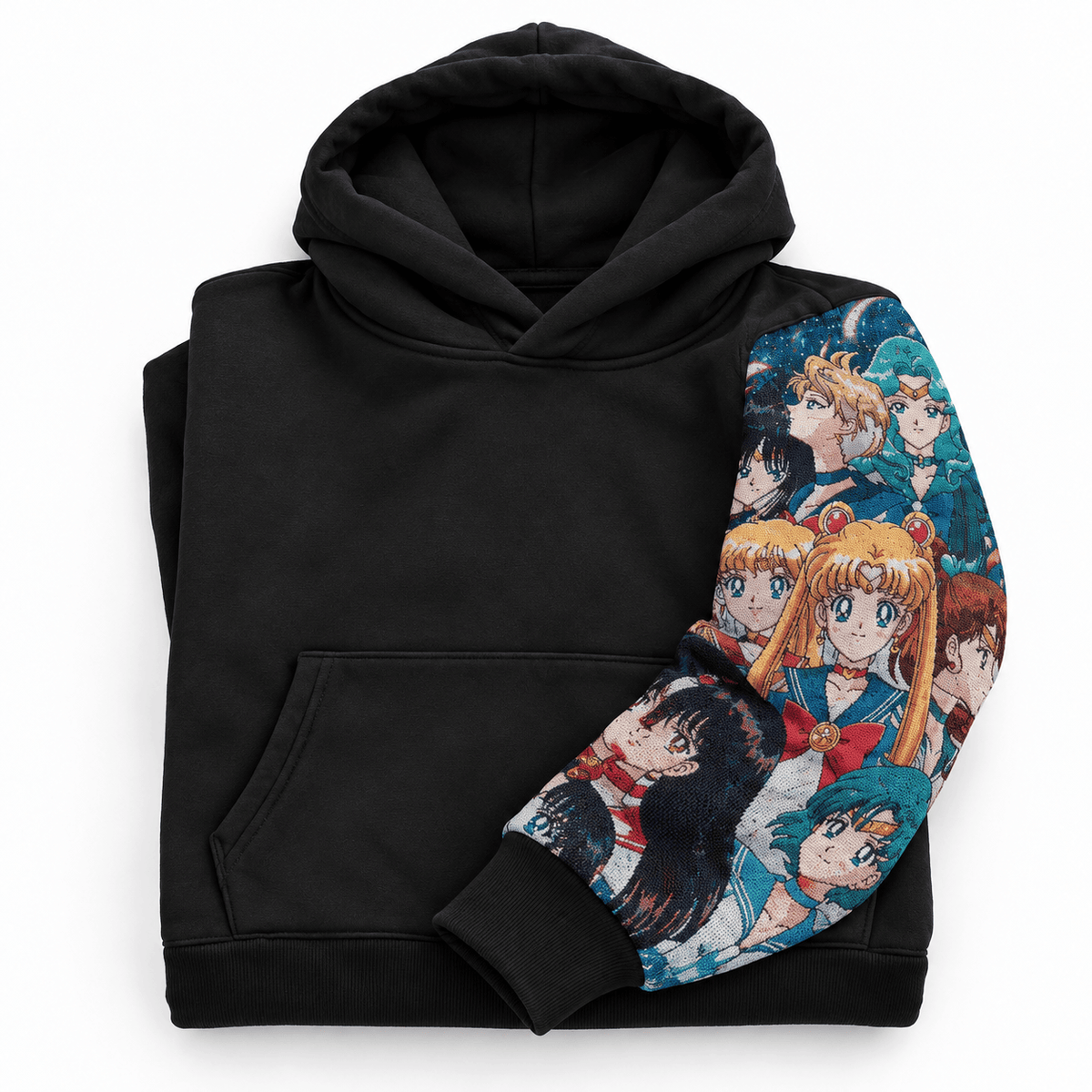 Beauty Girl Patchwork Hoodie -10