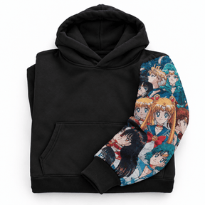 Beauty Girl Patchwork Hoodie -10