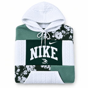 Green Mood Patchwork Hoodie -02