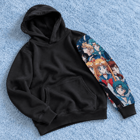 Beauty Girl Patchwork Hoodie -10