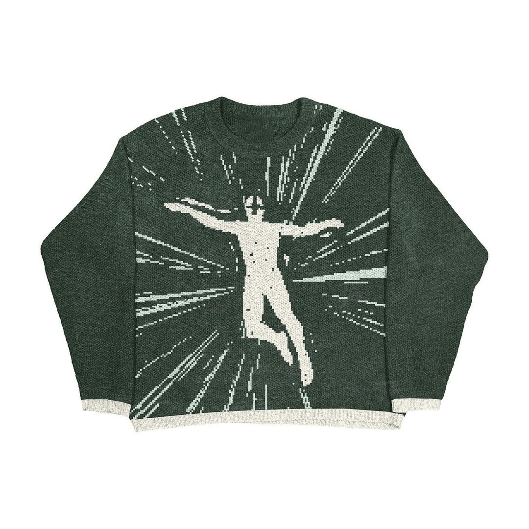 Break Free Graphic Knit Sweater
