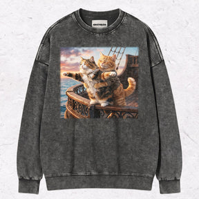 TITANIC CAT HEAVY WEIGHT COTTON TEE-008