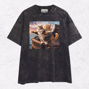 TITANIC CAT HEAVY WEIGHT COTTON TEE-008
