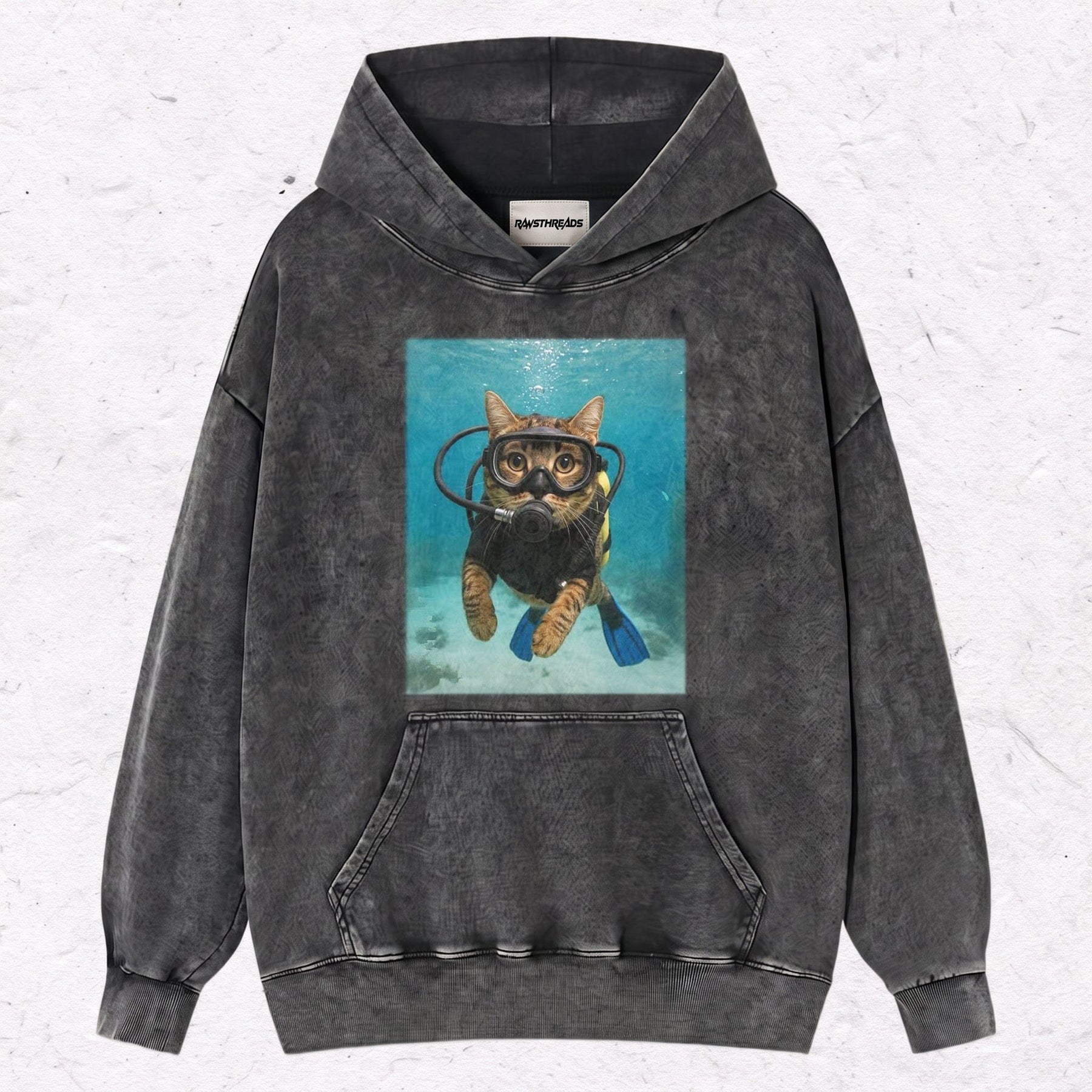 WACKY CAT HEAVY WEIGHT COTTON TEE-009