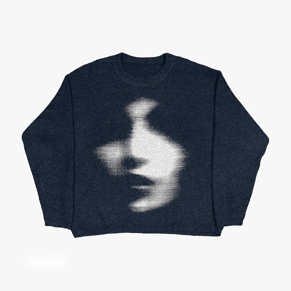 Faded Presence Graphic Knit Sweater