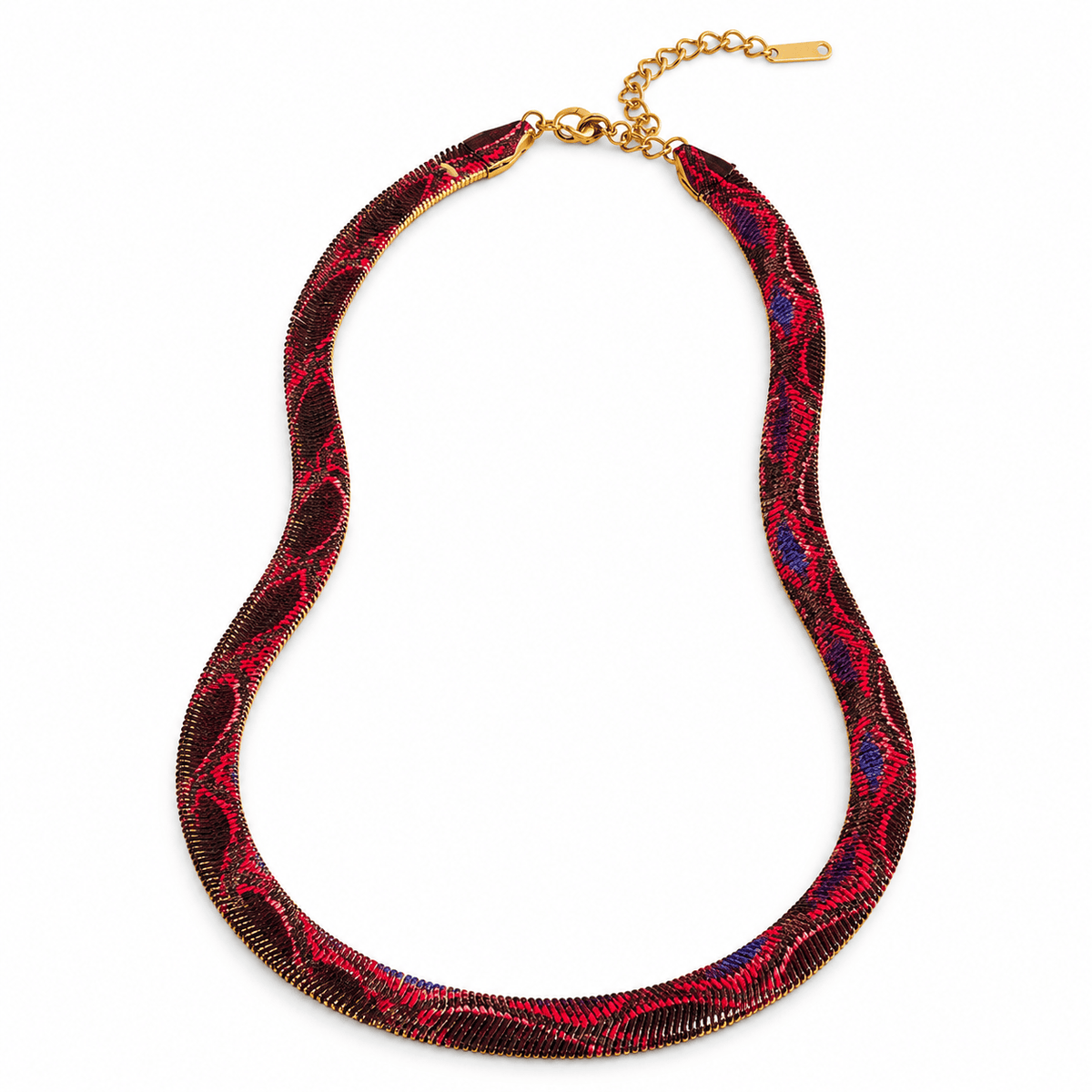 SNAKE PATTERN NECKLACE