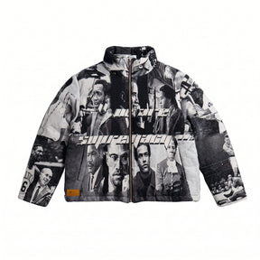 BLACK LEADER TAPESTRY COAT