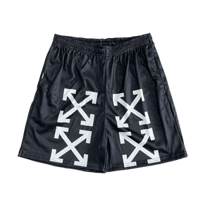 BLACK OW MESH SHORTS-8726