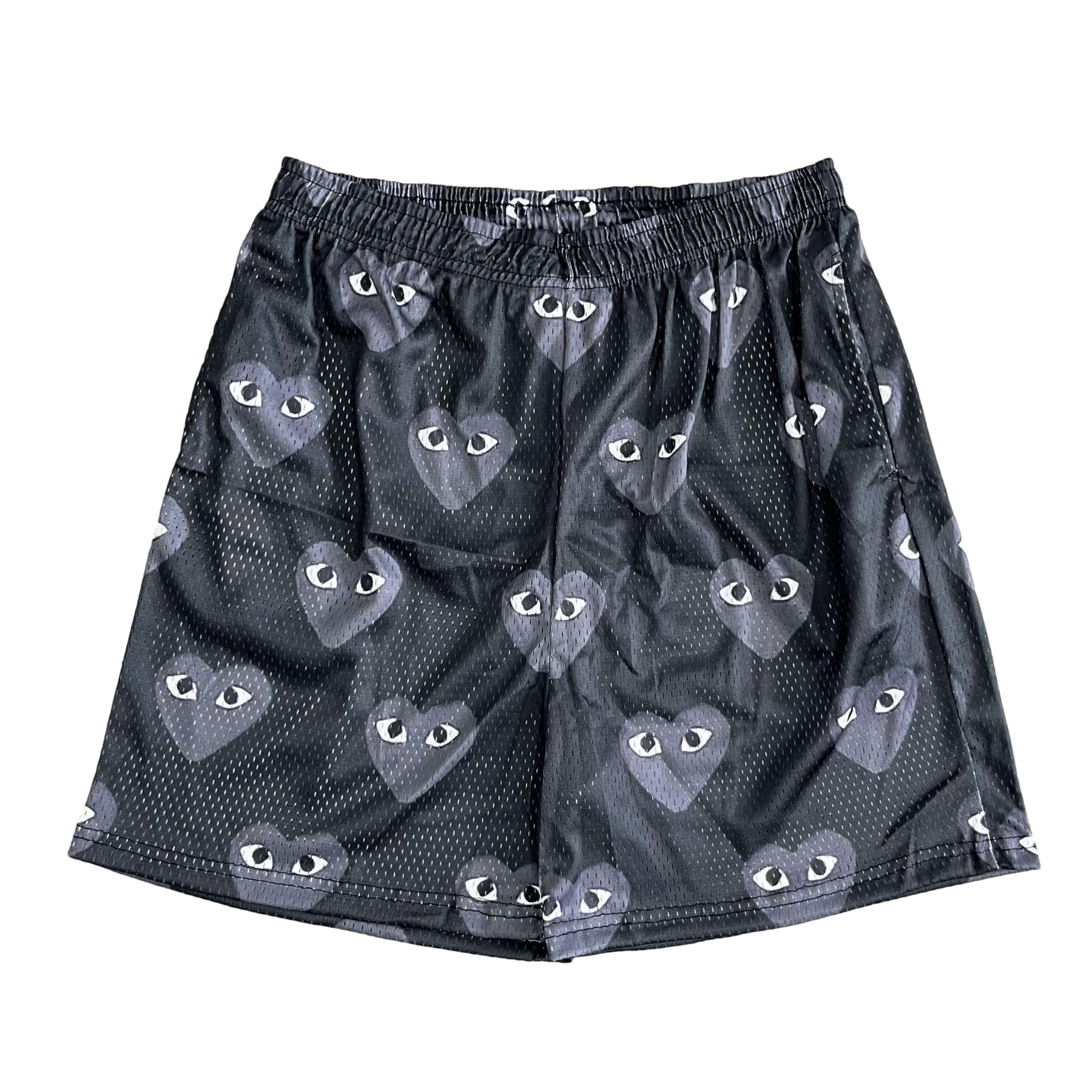 B&GREY CDG MESH SHORTS-8734