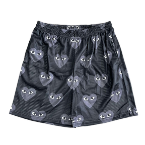 B&GREY CDG MESH SHORTS-8734