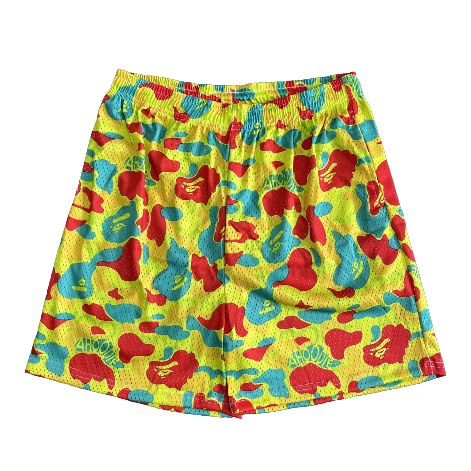 COLORFUL CAMO MESH SHORTS-8729