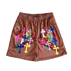 COLORFUL CROSS MESH SHORTS-8718