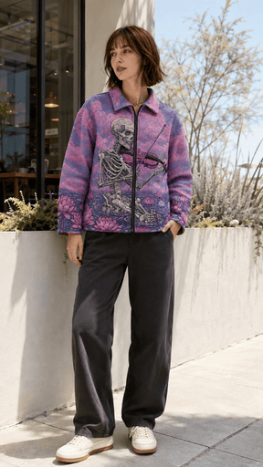 VIOLIN SKULL TAPESTRY JACKET