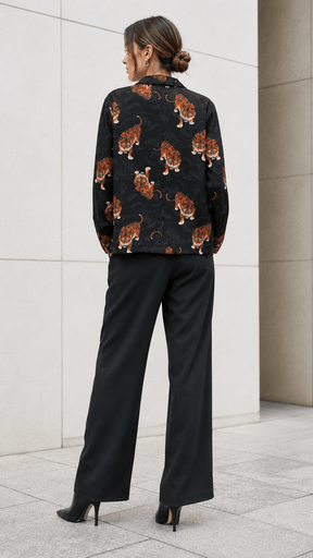 TIGER PRINT TAPESTRY JACKET