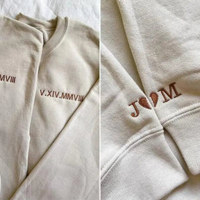 Custom Roman Numeral Sweatshirt