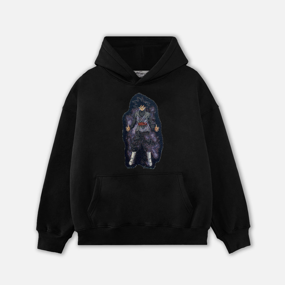 GOKU BLACK TAPESTRY PATCH HOODIE-9084