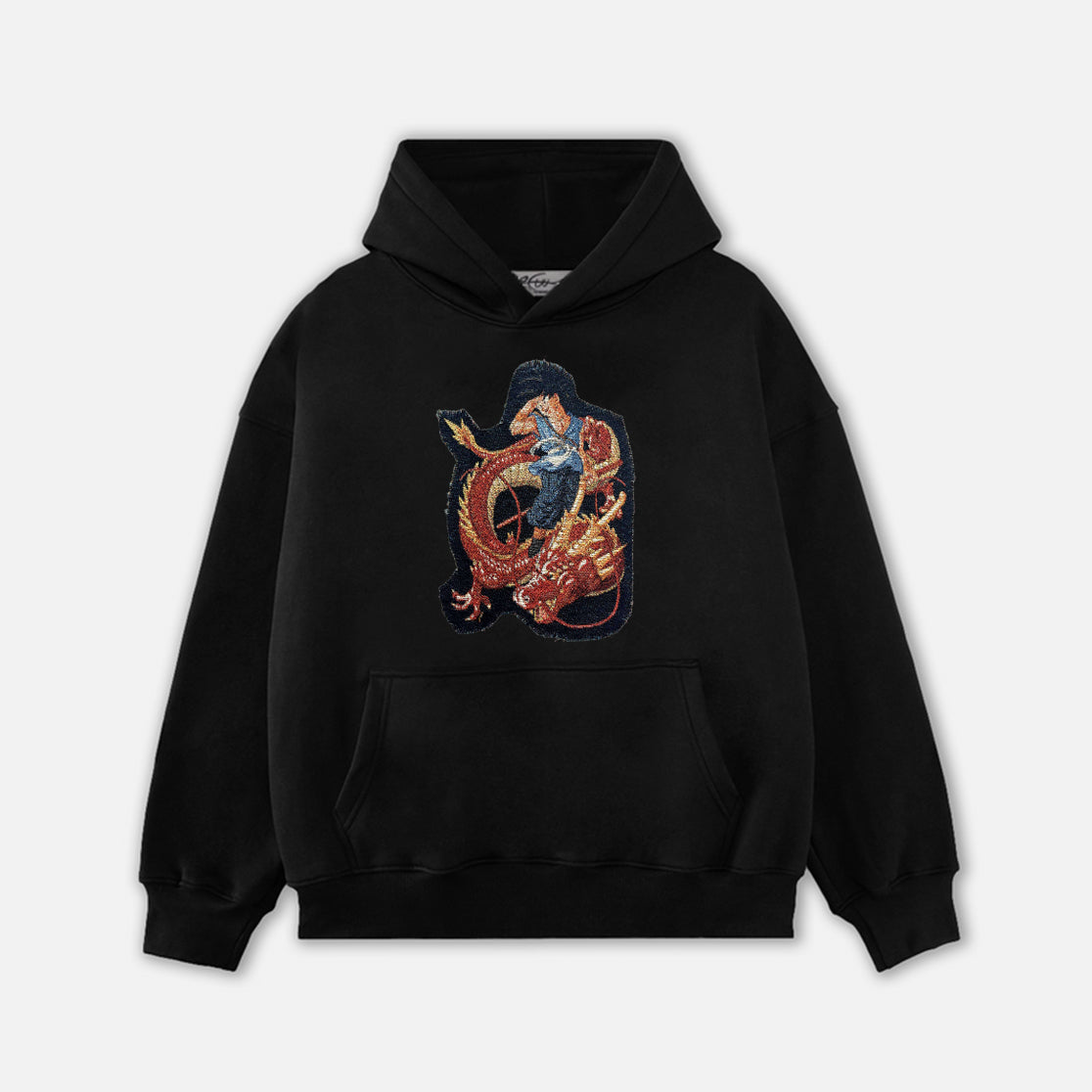 GOKU RED DRAGON TAPESTRY PATCH HOODIE-9076