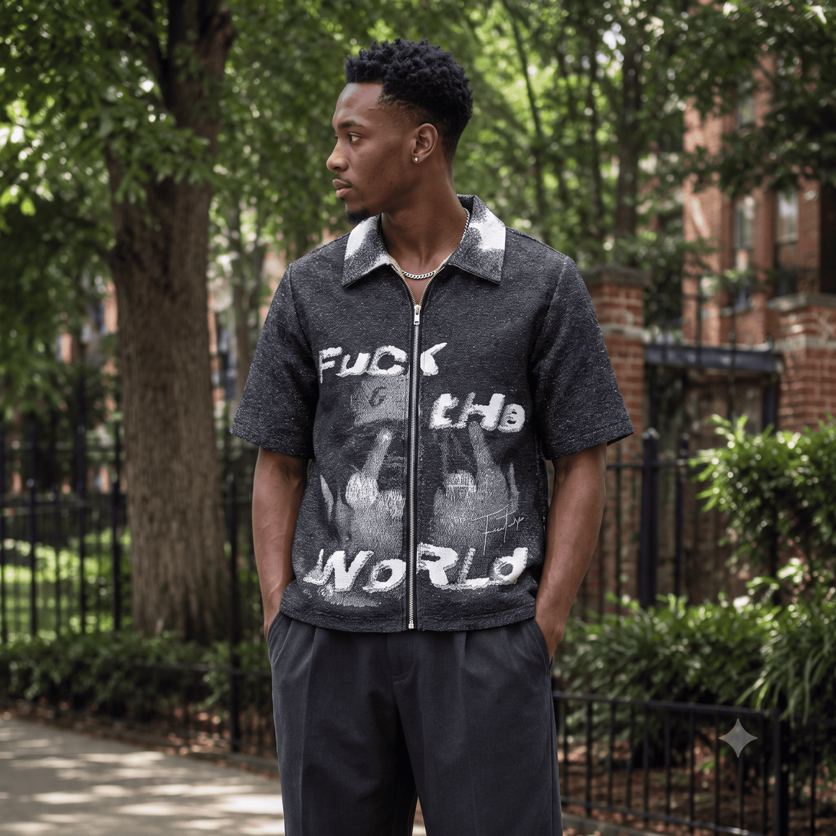 FXXK THE WORLD TAPESTRY TEE