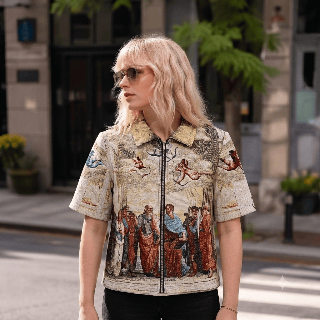 SCHOOL ATHENS TAPESTRY TEE