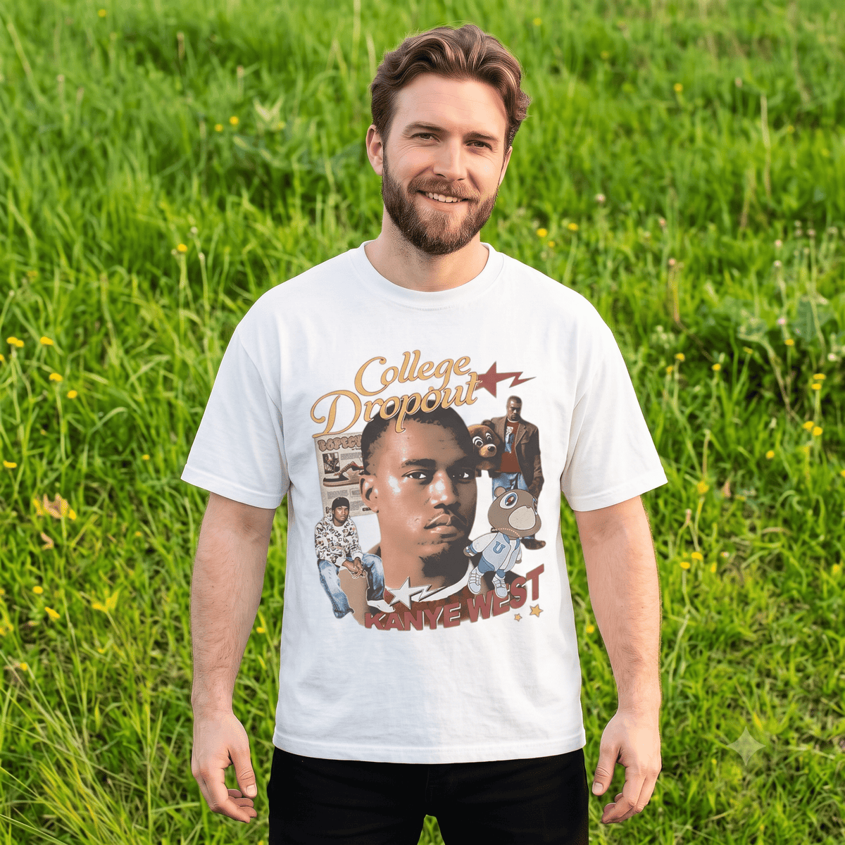 KANYE WEST COLLEGE DROPOUT HEAVYWEIGHT COTTON TEE-57038