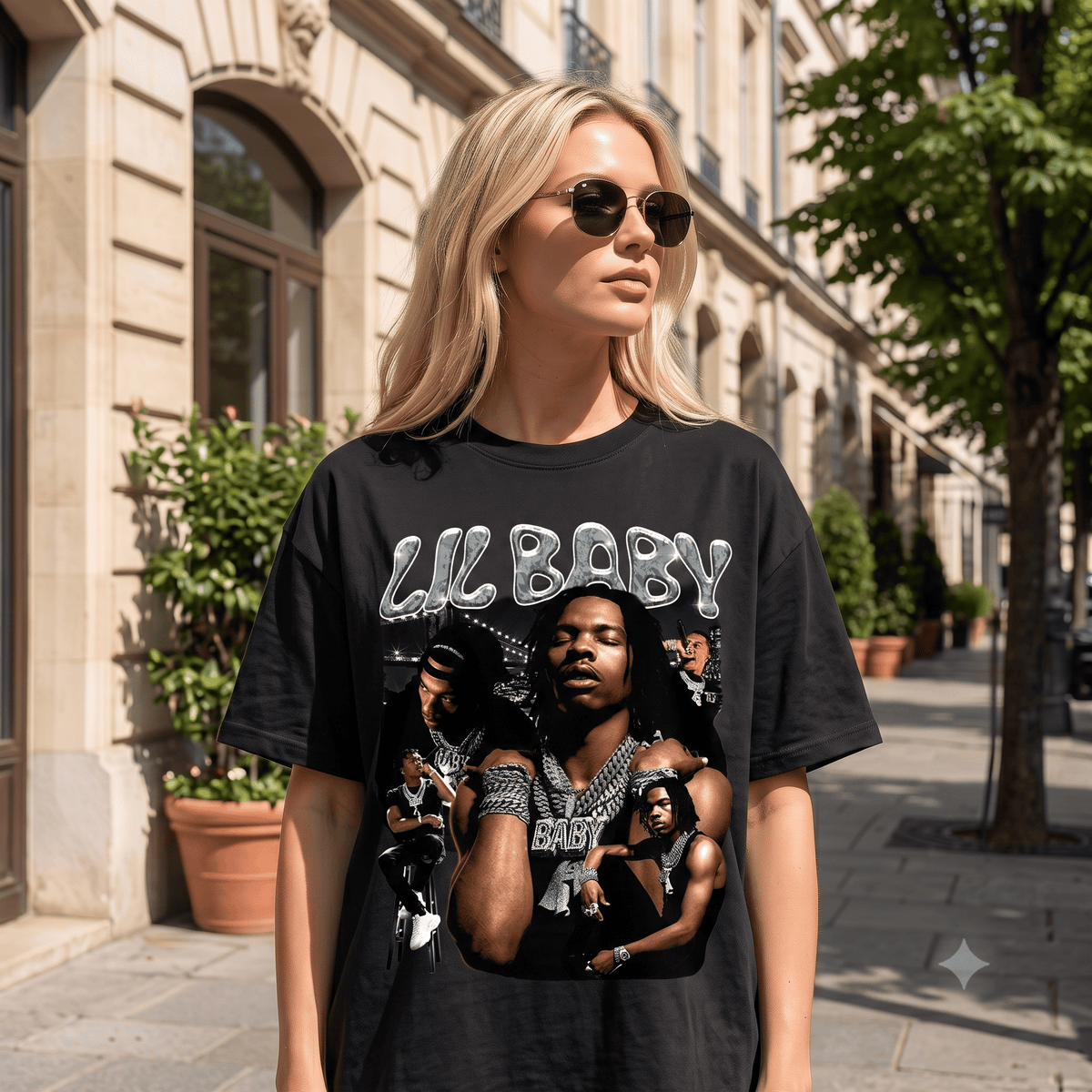 LIL BABY VINTAGE BOOTLEG STYLE HEAVYWEIGHT COTTON TEE-57020