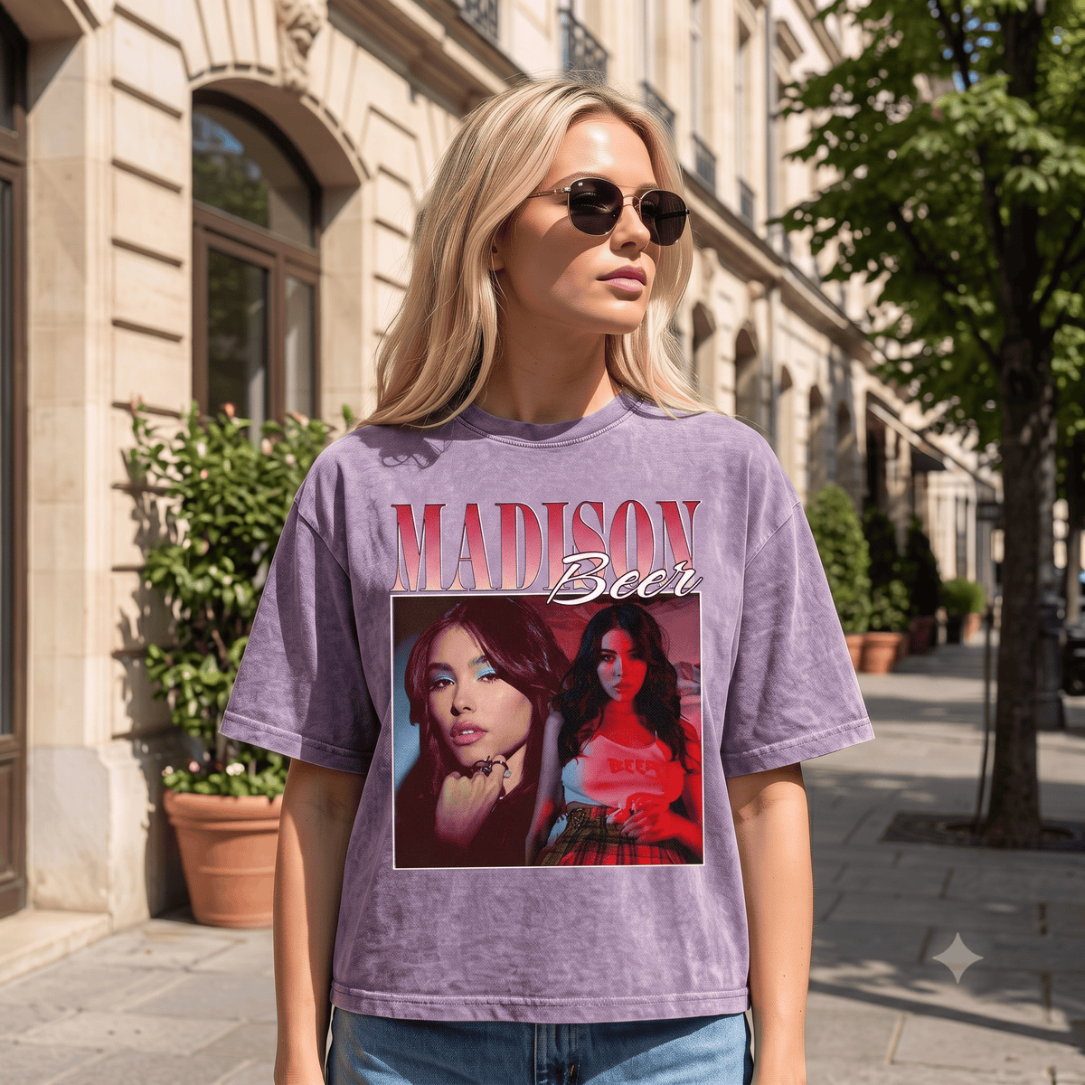 MADISON BEER HEAVY WEIGHT COTTON TEE-8848