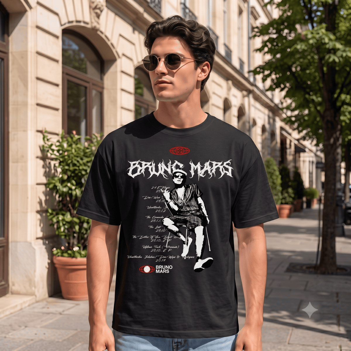BRUNO MARS HEAVY WEIGHT COTTON TEE-8874