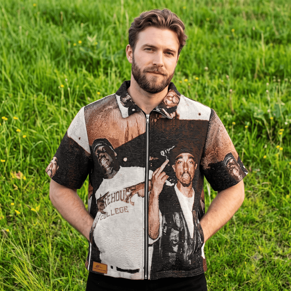 BIGGIE& PAC  TAPESTRY TEE