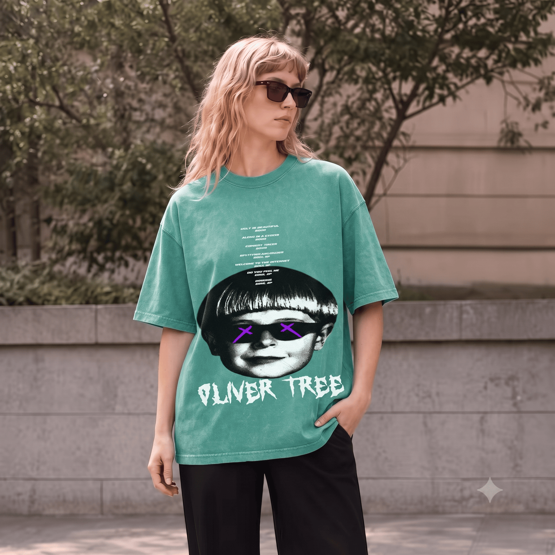 OLIVER TREE HEAVY WEIGHT COTTON TEE-8890