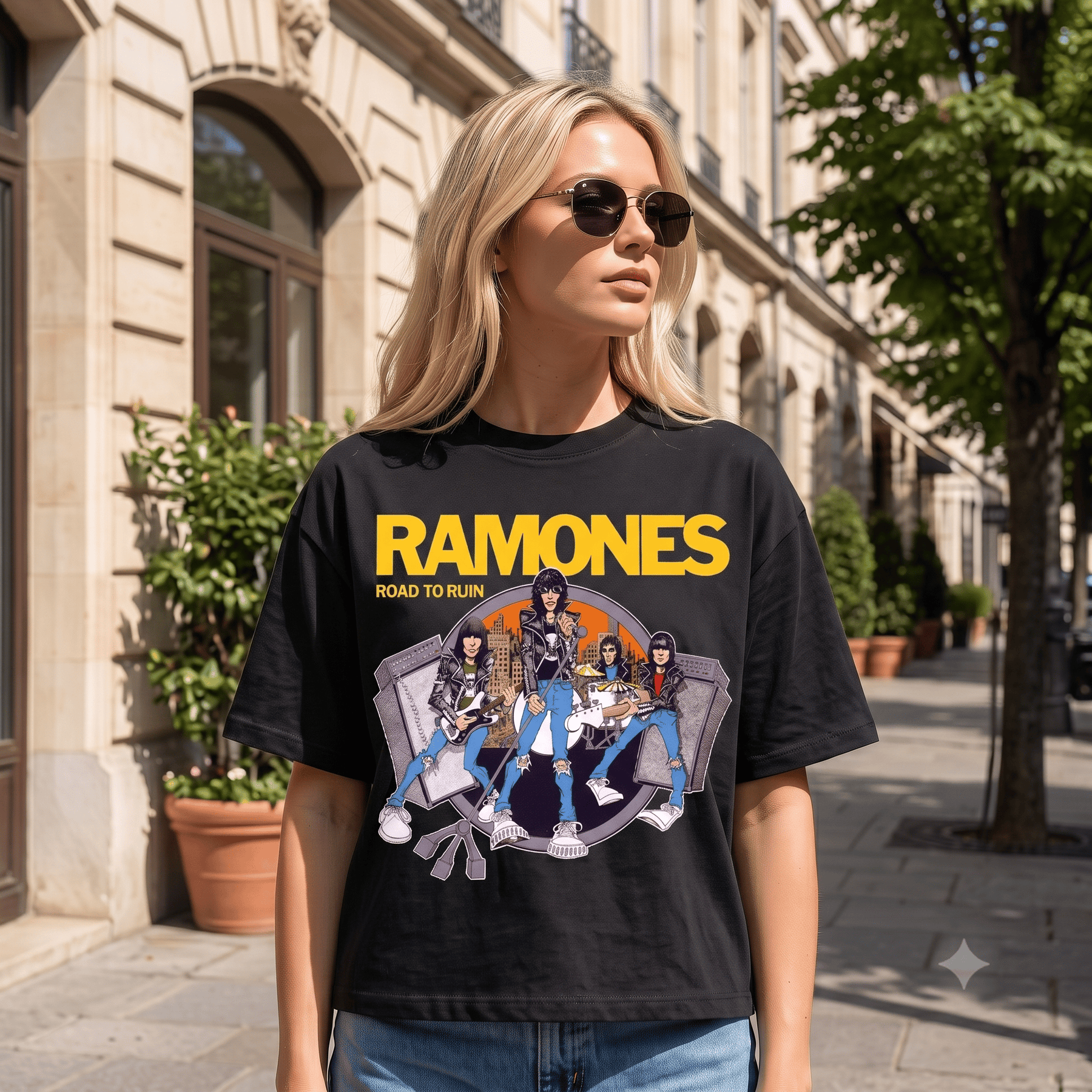 RAMONES ROAD TO RUIN TEE-57061