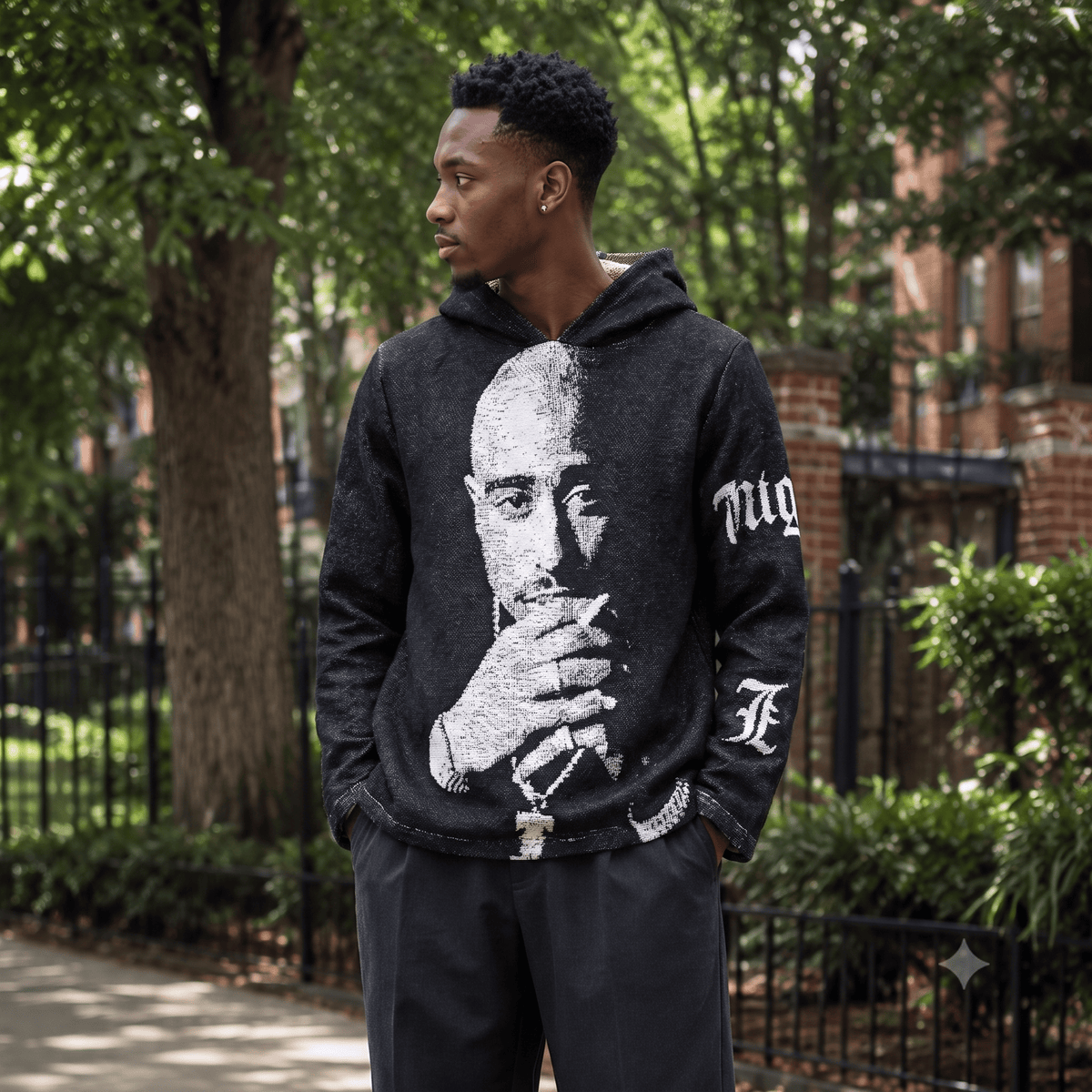 BLACK  2PAC TAPESTY