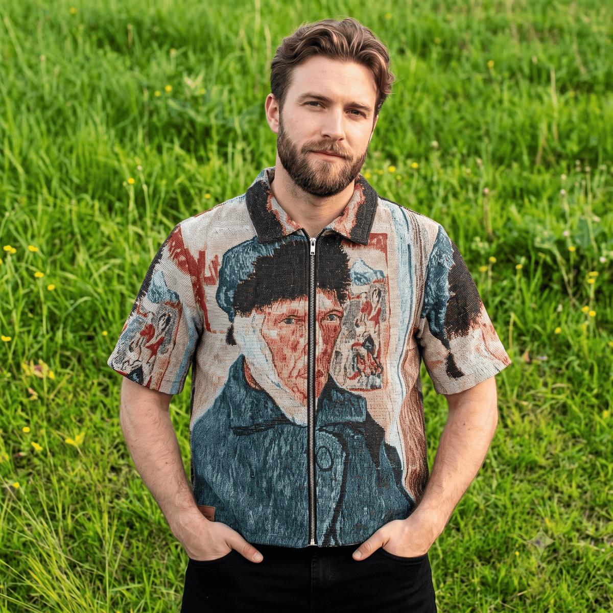 VAN GOGH SELF PORTRAIT TAPESTRY TEE