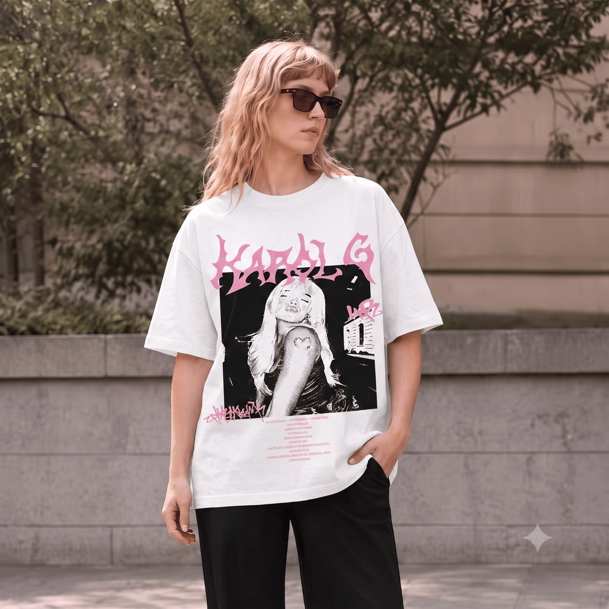 KAROL G HEAVY WEIGHT COTTON TEE-8911