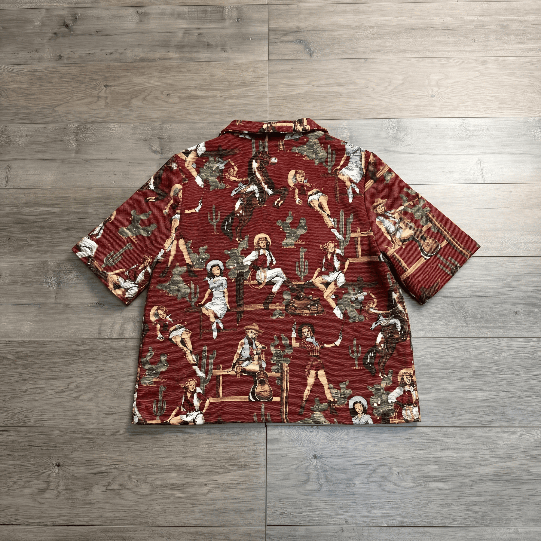 RED COWGIRL TAPESTRY TEE