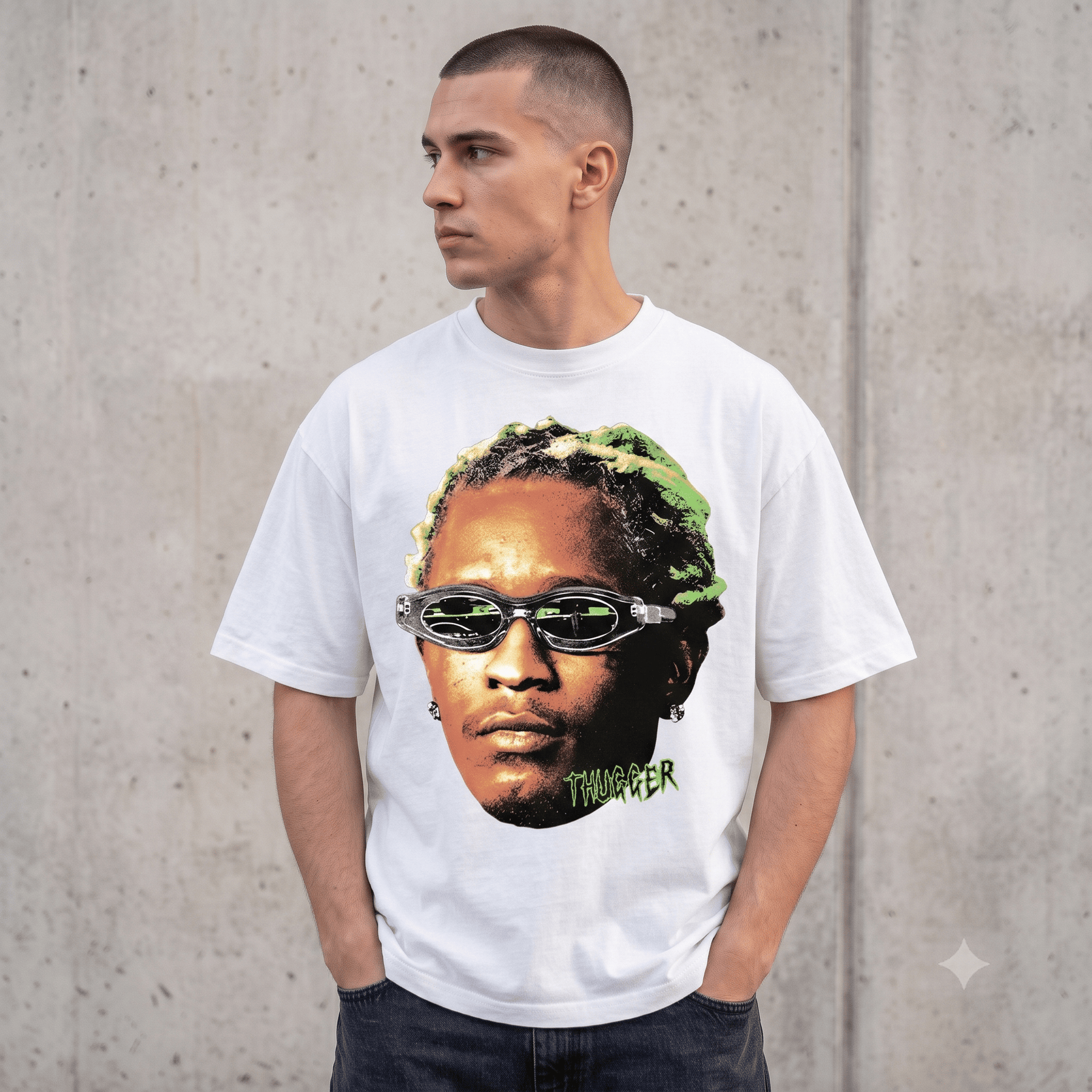 YOUNG THUG WEIGHT COTTON TEE-5701