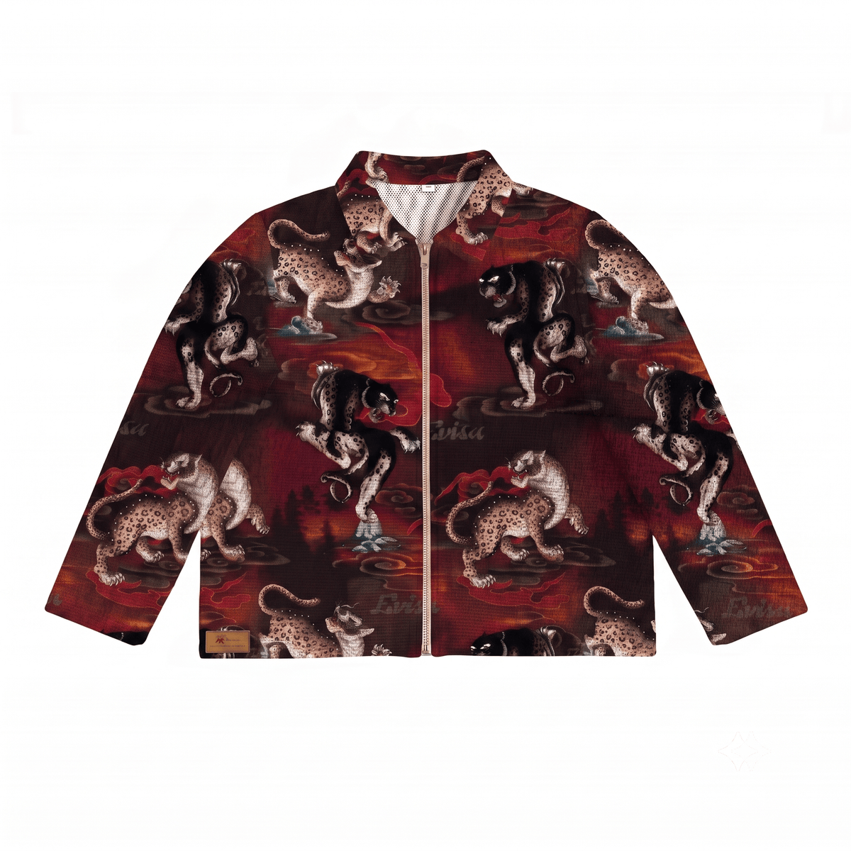 LEOPARD PRINT TAPESTRY JACKET