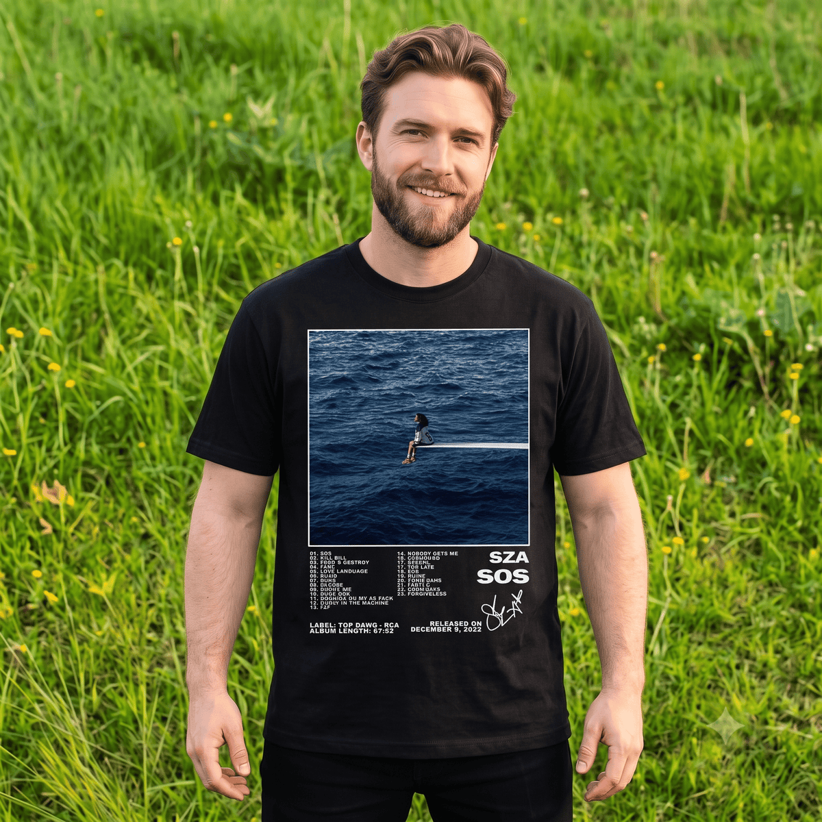 SZA SOS V1 WEIGHT COTTON TEE-5706