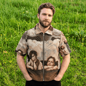 TWO ANGELS TAPESTRY TEE