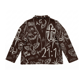 RETRO TIE DYE CROS BROWN JACKET