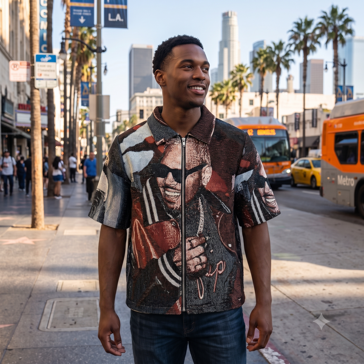 CHRIS BROWN TAPESTRY TEE