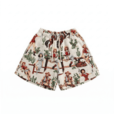 WHITE COWGIRL TAPESTRY SHORTS
