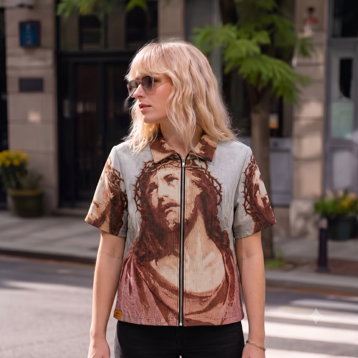 JESUS V2 TAPESTRY TEE
